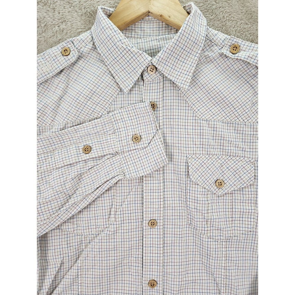 Monarchy Shirt Button-down 100% Cotton Size M Embroidered Logo Double Sided